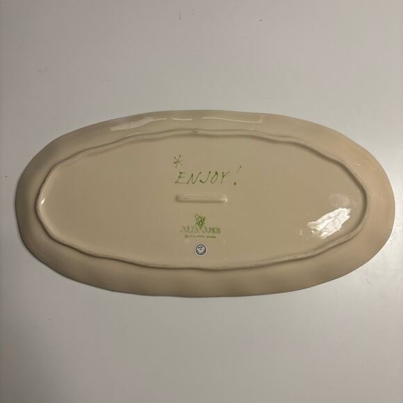 Y2K Dirty Martini Glass Olive Ceramic Serving Platter - Picture 2 of 3